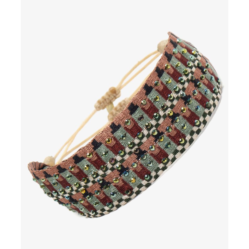 Pulsera ARGANTINA 2 cm especial - Pirita verde