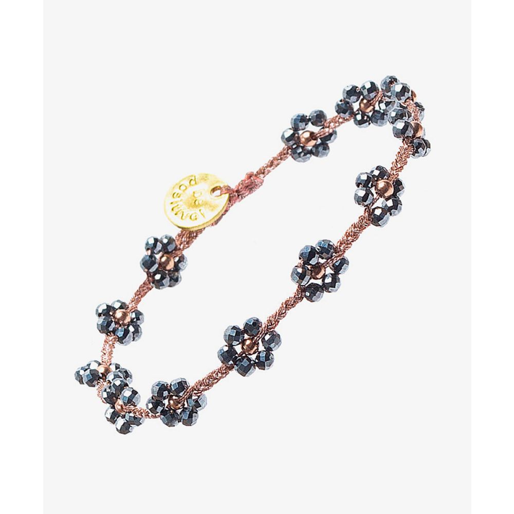 BEADED FLOWER BRACELET -
