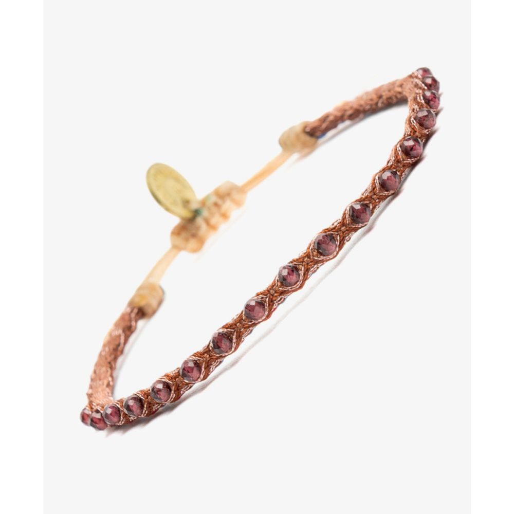CROC BRACELET - GRANET STONES