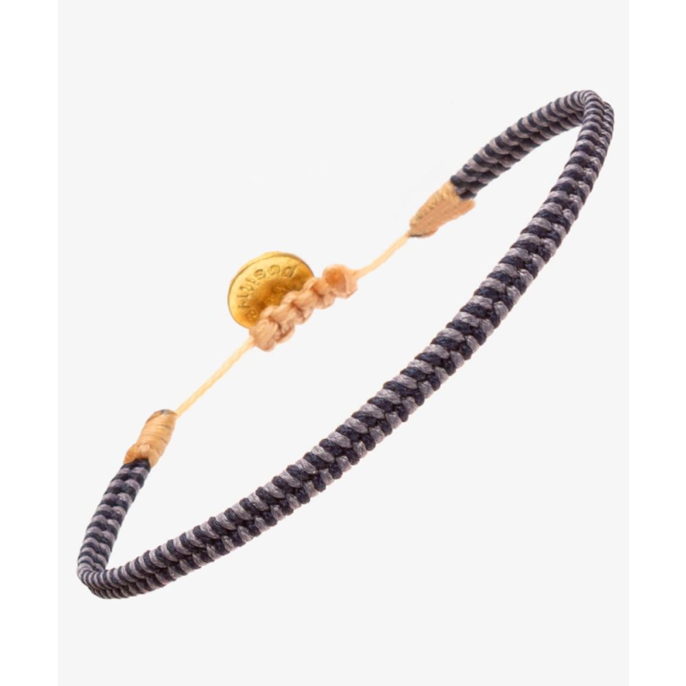 SORAYA BRACELET - BRAIDED NAVY BLUE AND GRAY 