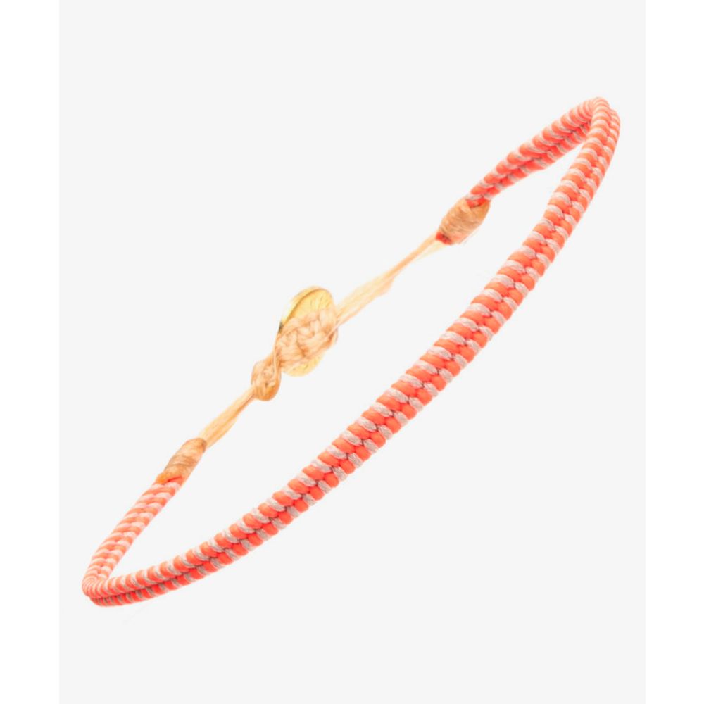 SORAYA BRACELET - BRAIDED CORAL AND PINK