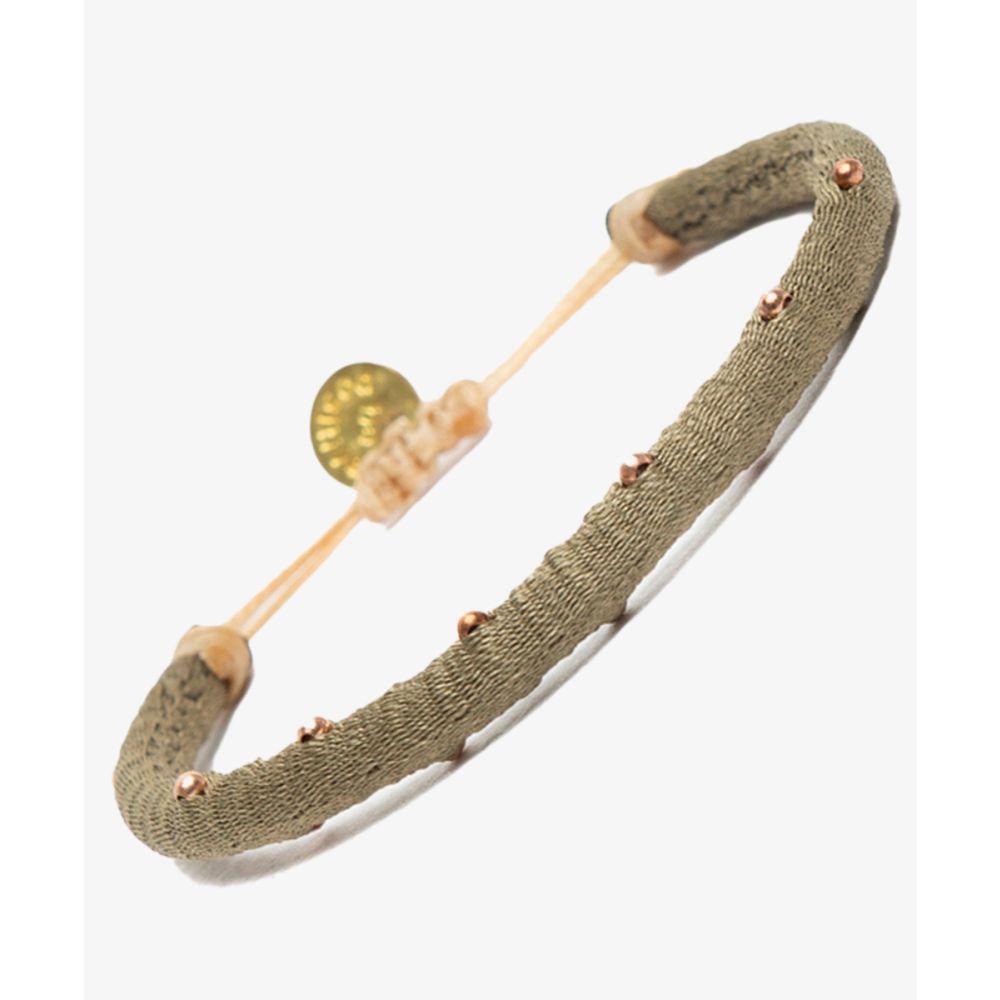 Pulsera ICM - LISO ENROLLADO CON PIEDRA 