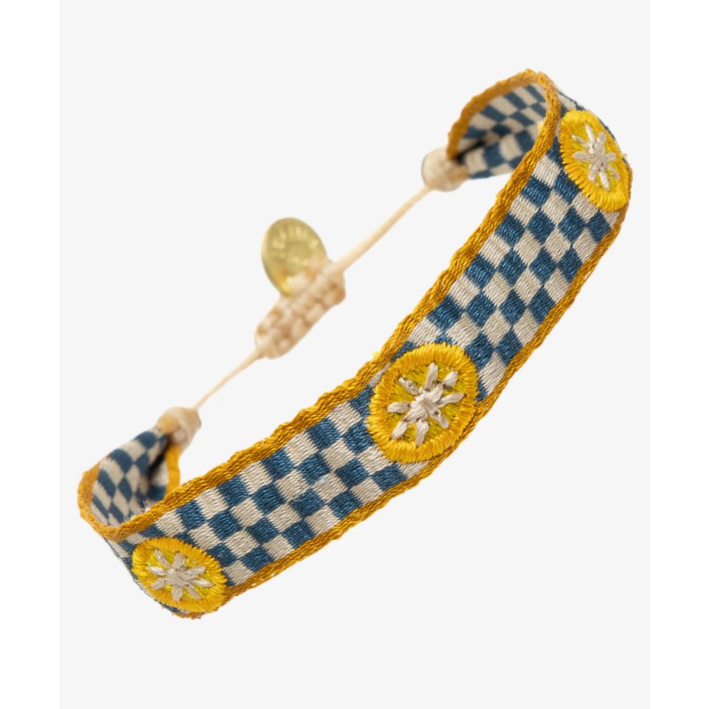 EMBROIDERED BRACELET - LEMON