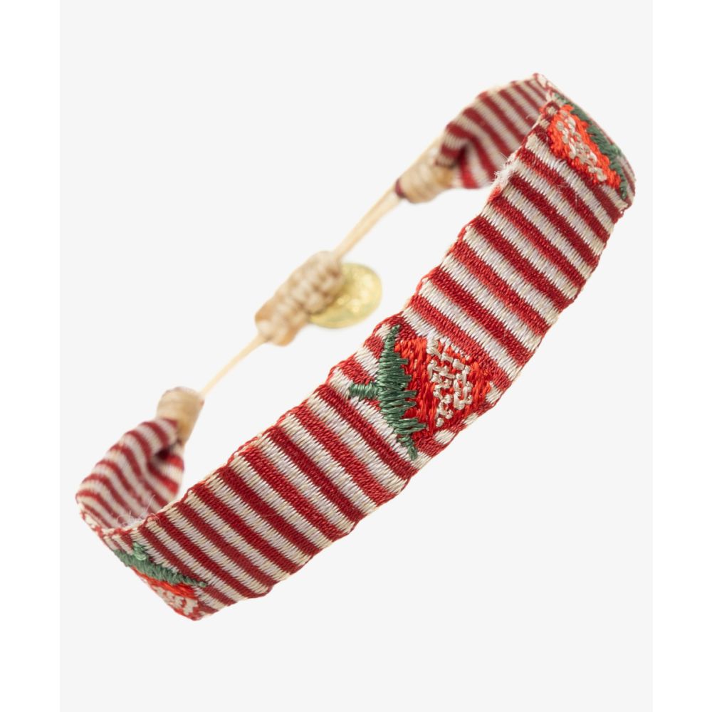 PULSERA BORDADA - FRESA