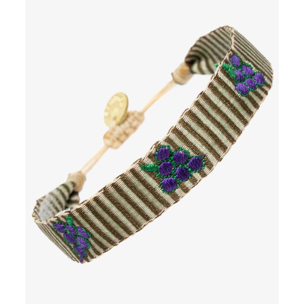 PULSERA BORDADA - UVAS