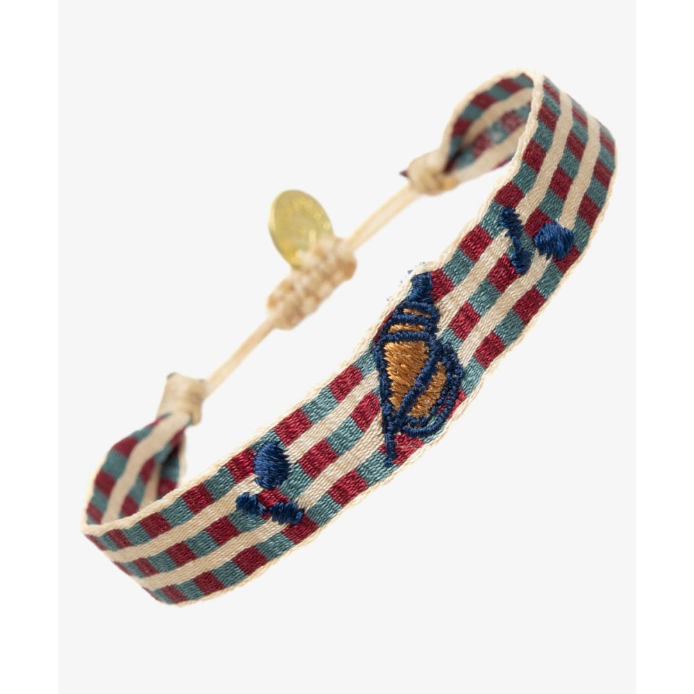 EMBROIDERED BRACELET - CONCH