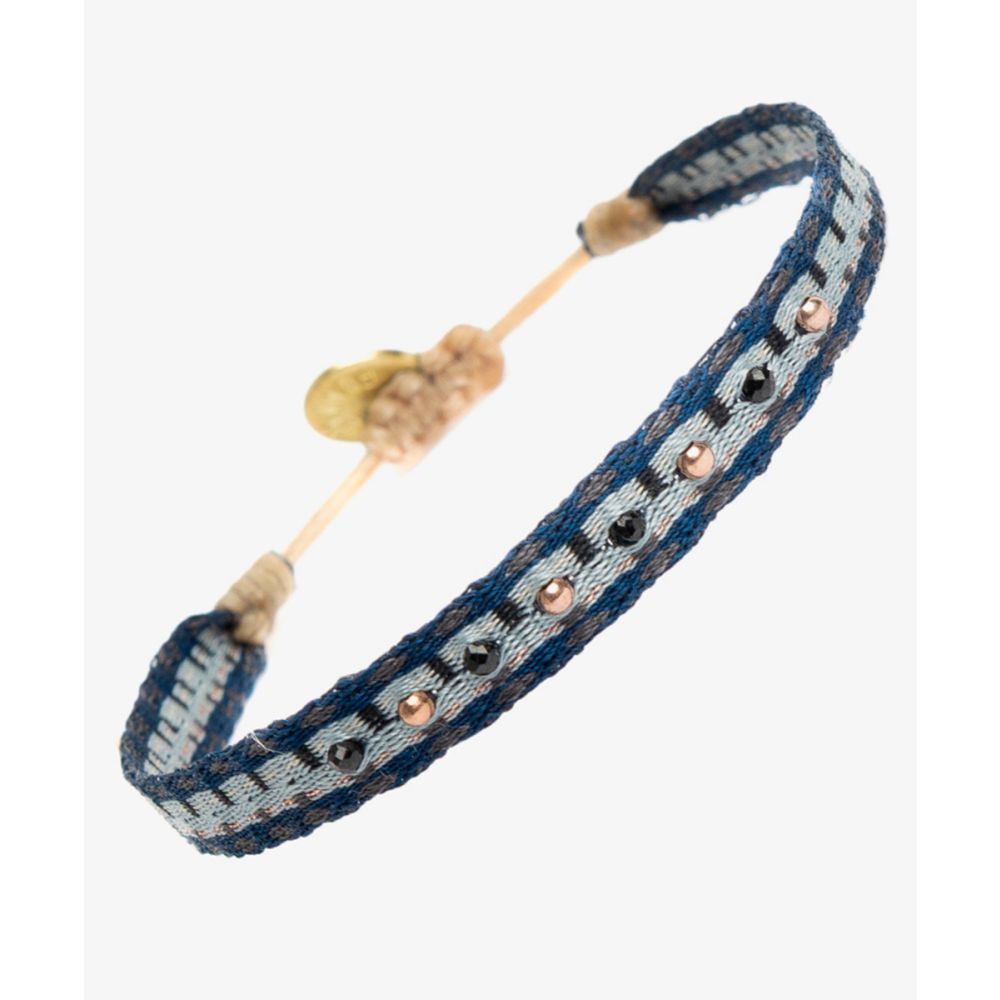 ARGANTINA ALAMEIN - AZUL CON PIEDRAS PIRITA Y BEADS 
