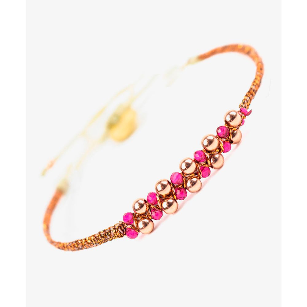 COSMOS BRACELET - Copper & Fuchsia