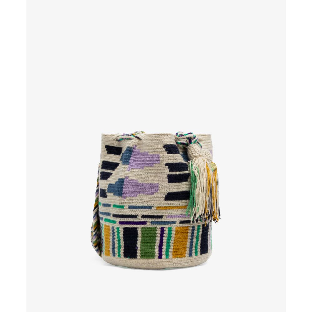 Crossbody Bag M - RIVER - NAVY BLUE & LILAC