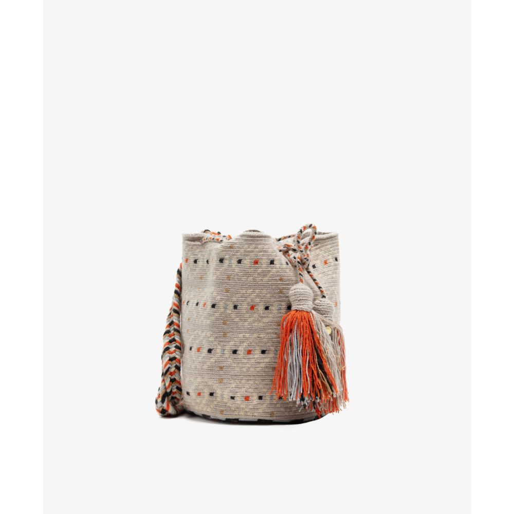 Crossbody Bag M - CAELUM - GREY & BEIGE
