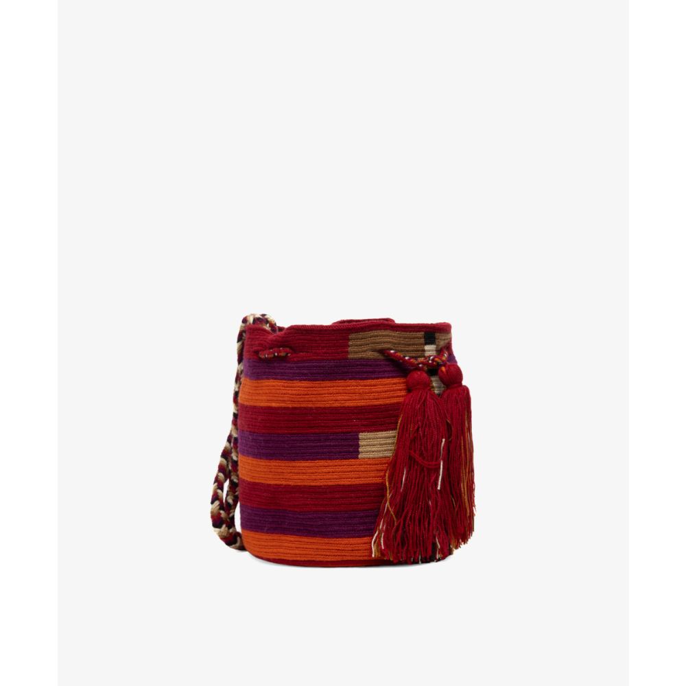 Crossbody Bag M - OPHELIA - BURGUNDY & TOAST 