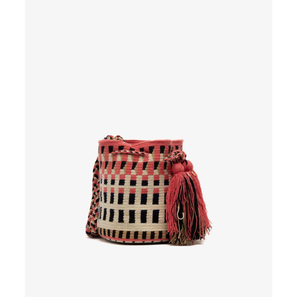 Crossbody Bag M - CALLISTA - PINK & BEIGE