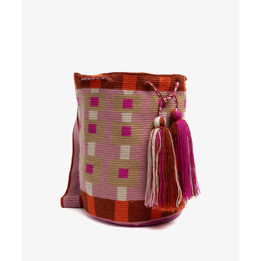 Crossbody Bag L -  HERCULES - PINK & RED