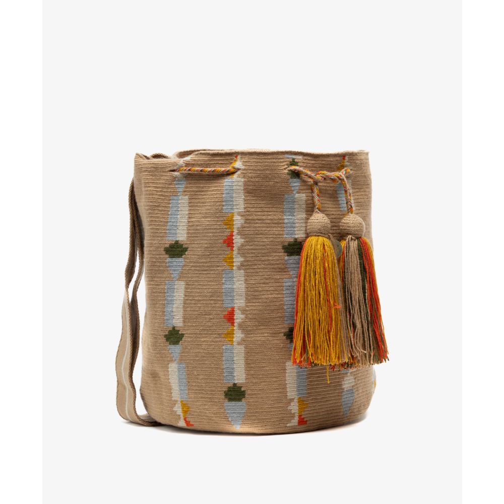 Crossbody Bag L - AQUILA - CAMEL & BEIGE