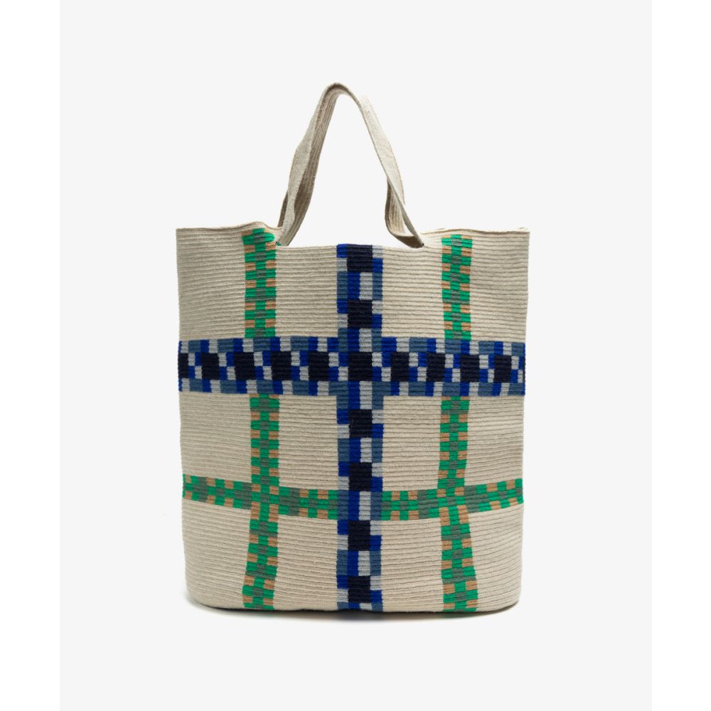Rhapsody Bag - DELPHINIUS - BEIGE & BLUE