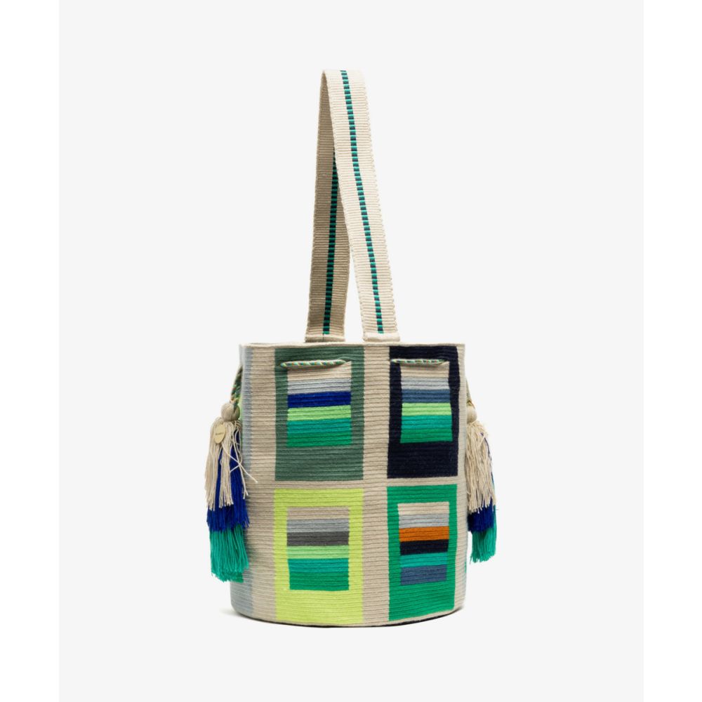 Ana Bag- ORION - BEIGE & GREEN