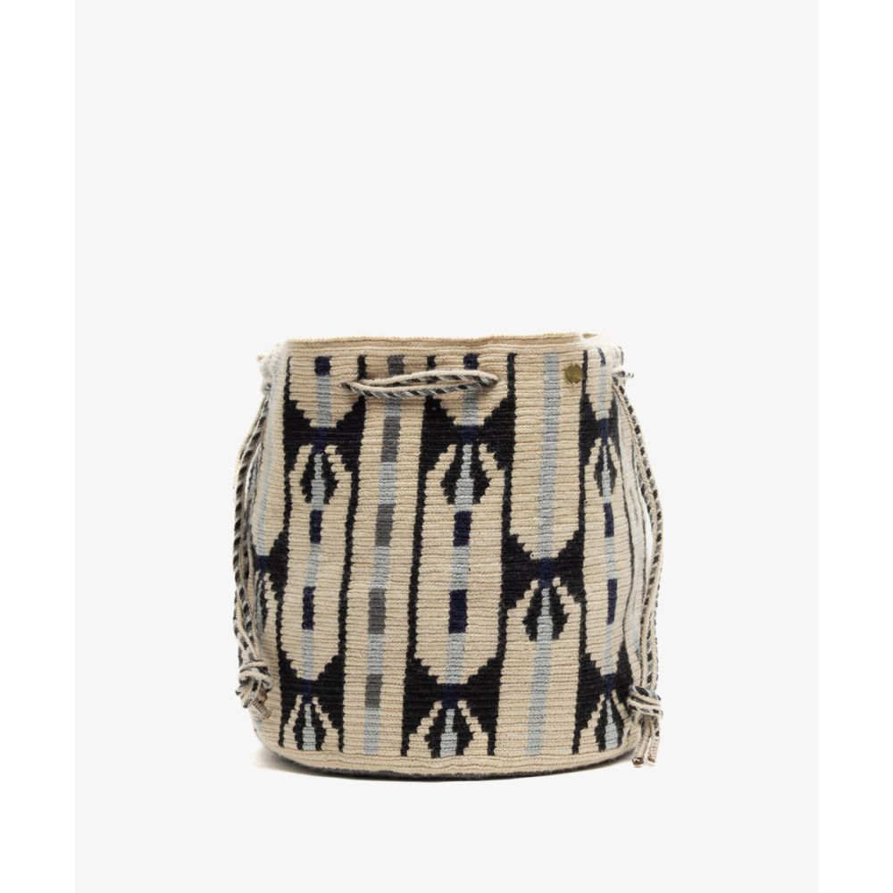 BOLSO MITRA - CIRCINUS - BEIGE Y GRIS CLARO