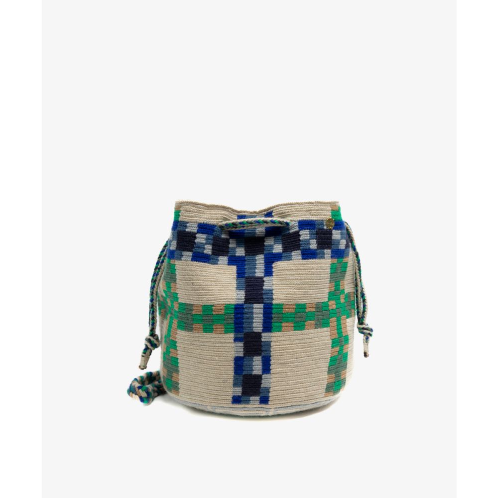 MITRA bag - DELPHINIUS - BEIGE & BLUE