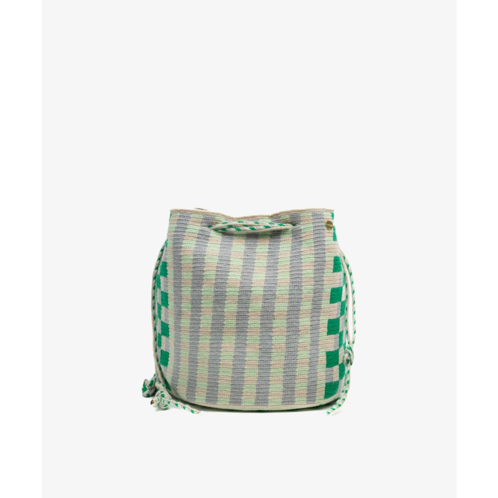 MITRA bag - SWORDFISH - LIGHT GREY & LIGHT GREEN