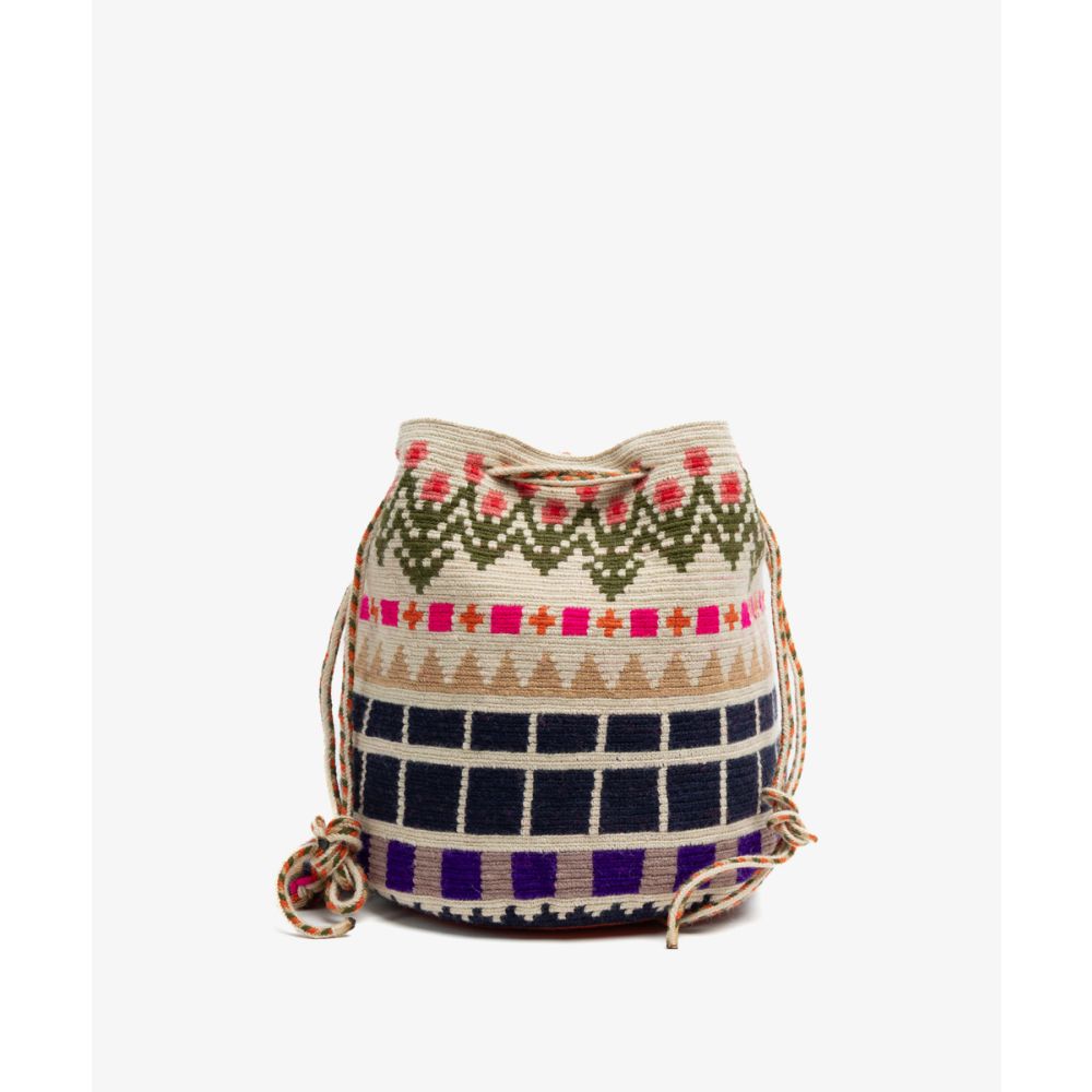 MITRA bag - DRAGON - BEIGE & MULTICOLOR
