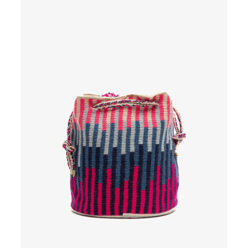 BOLSO MITRA - LYNX - ROSA NEON Y FUCSIA