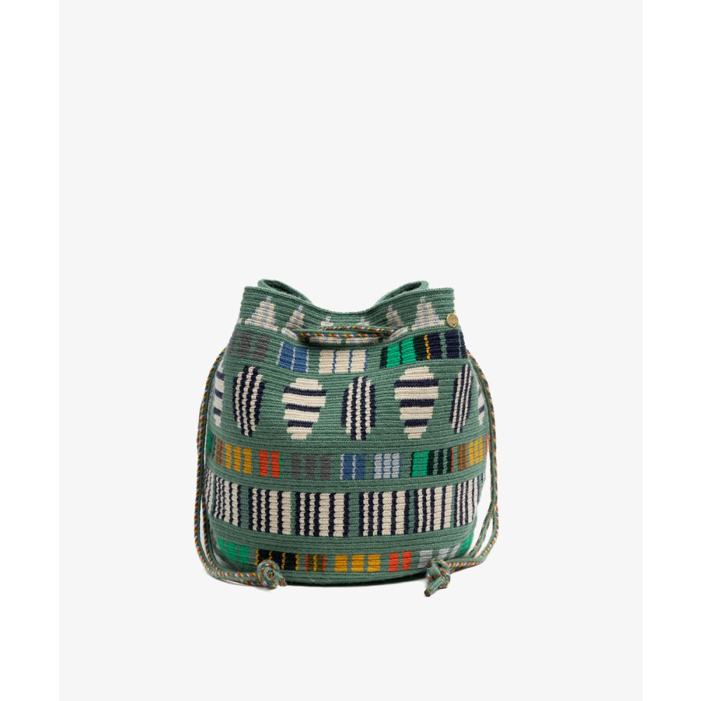 MITRA bag - ARIES - JADE GREEN & NAVY BLUE