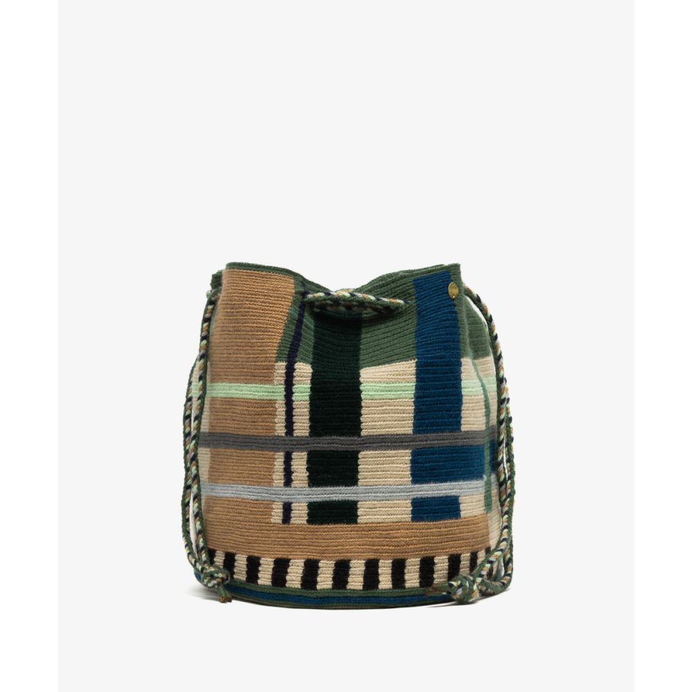 MITRA bag - Beige & green