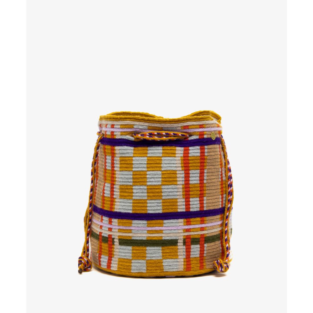 Bolso MITRA - Mostaza y multicolor
