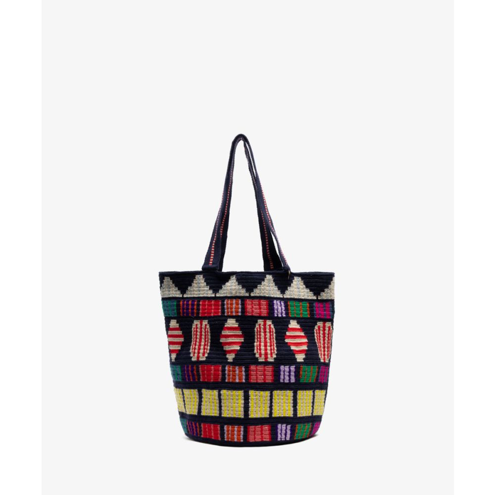 CALA BAG - ARIES - NAVY BLUE & MULTICOLOR