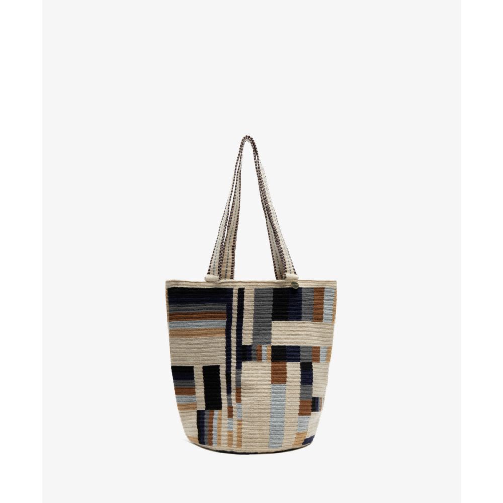BOLSO CALA - CAPRICORNUS - BEIGE Y TOSTADO