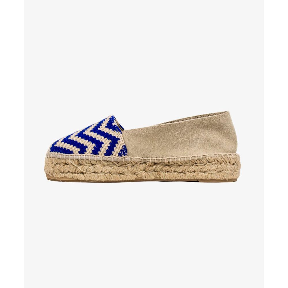 ALPARGATA DE MUJER - EVEREST - AZUL & BEIGE
