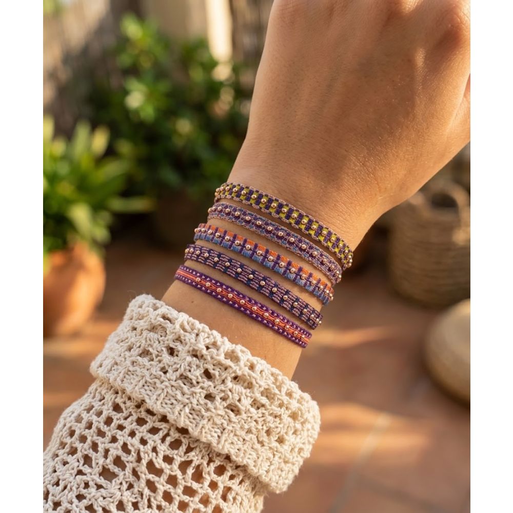 SET PULSERAS - FONTANA 120 MORADO