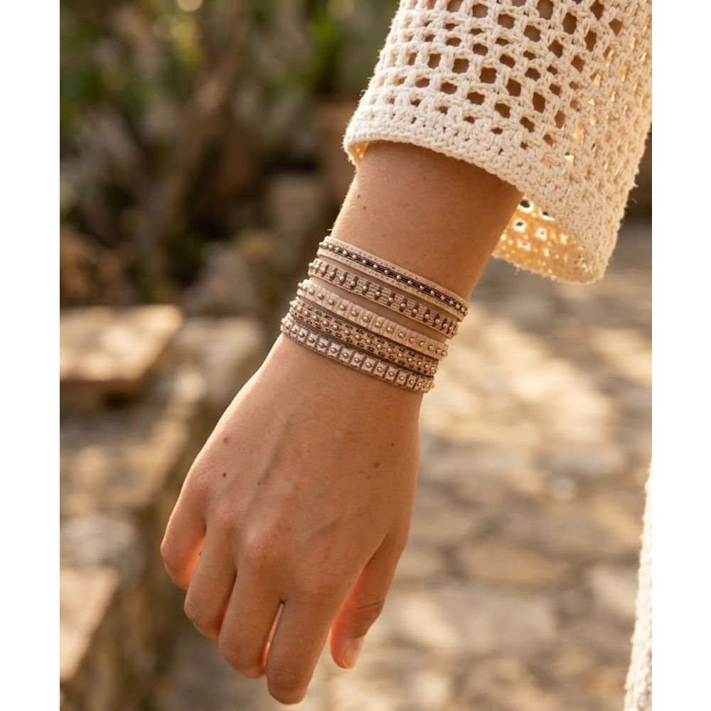 SET BRACELETS - FONTANA 120 BEIGE