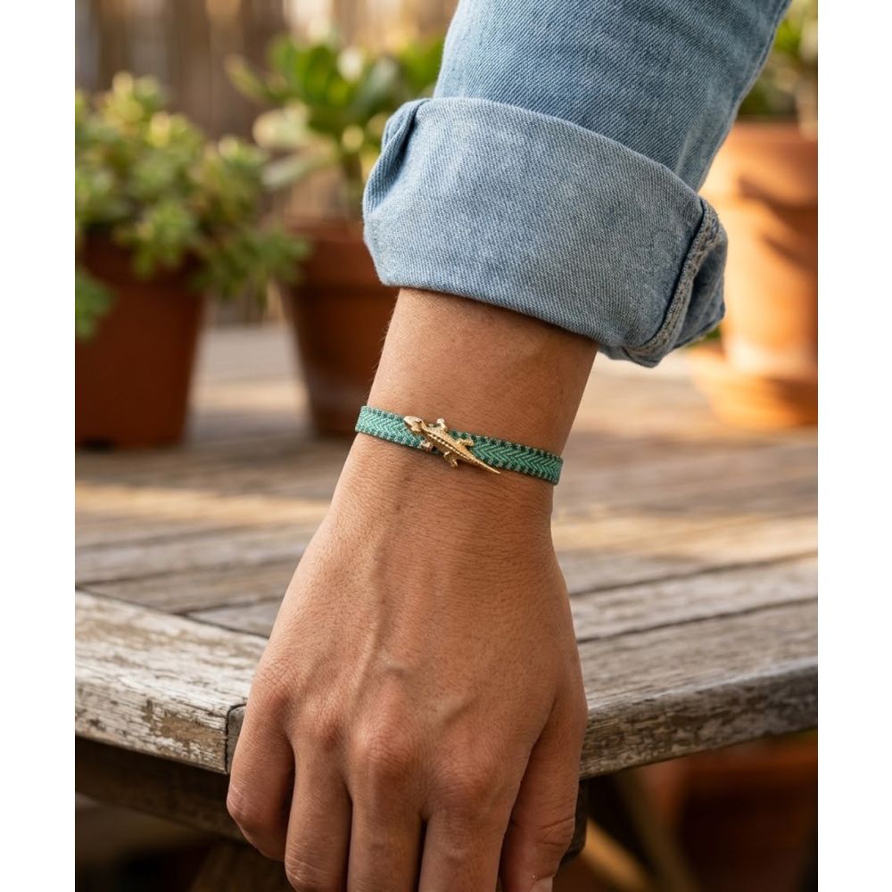 BRACELET WITH CHARM - ALLIGATOR CALIMA