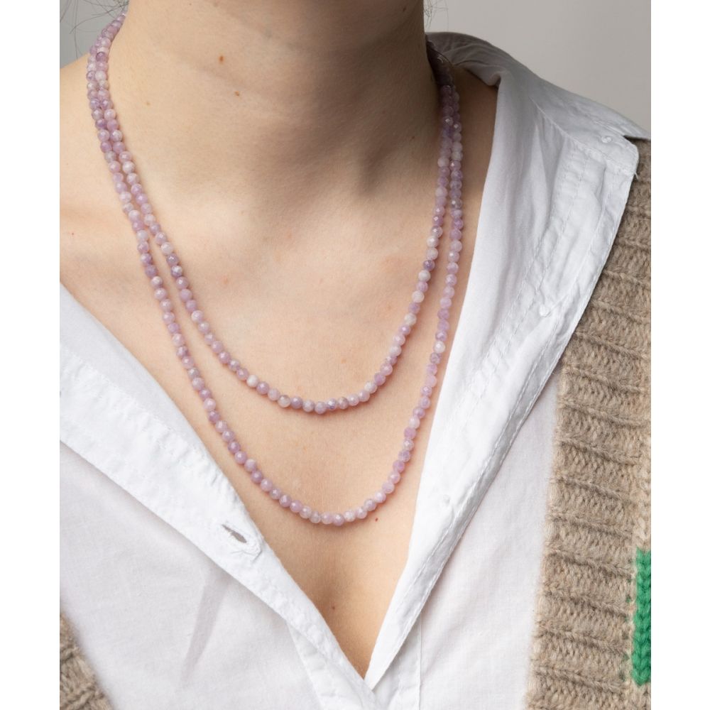 Necklace ANA - JASPE LILAC