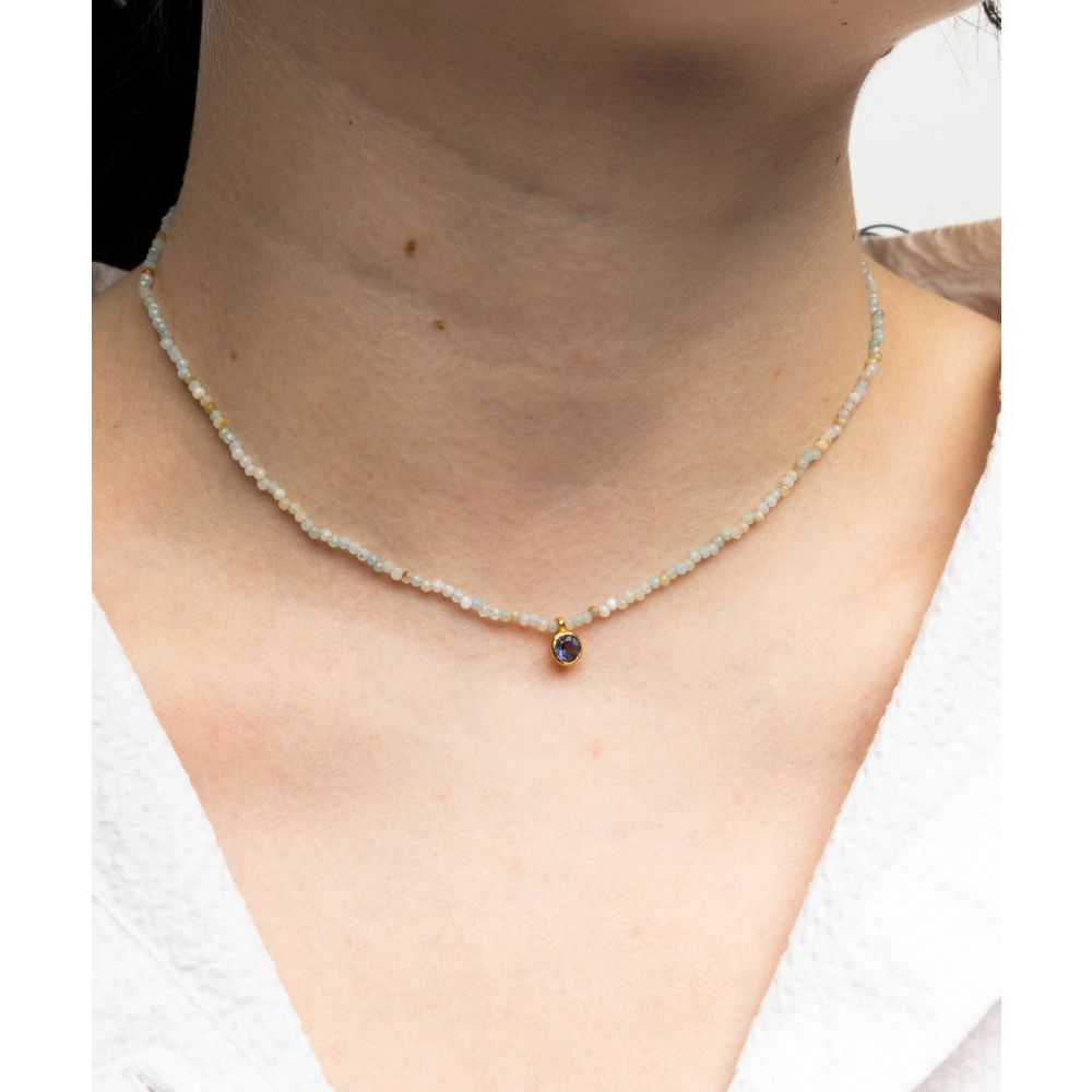 NECKLACE WITH SP STONE COLLECTION Lapislazuli