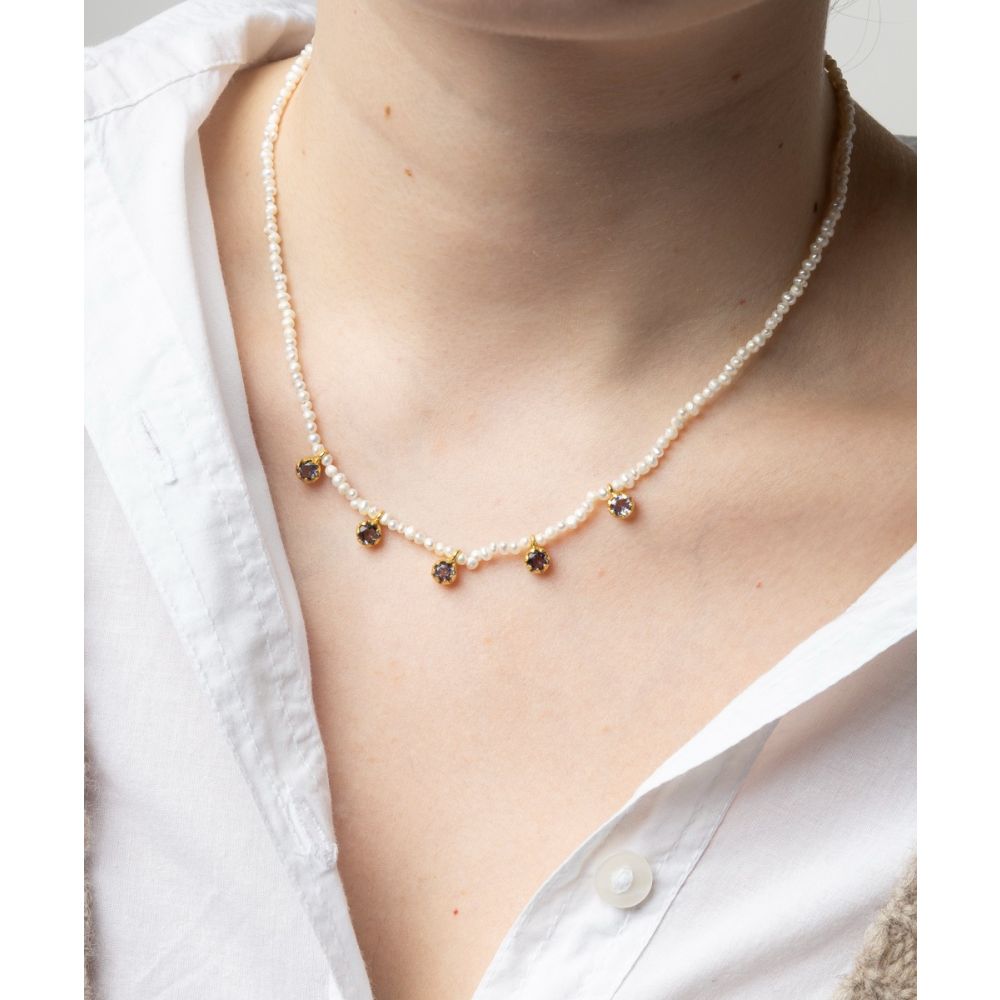 Claudia Necklace - Pearls