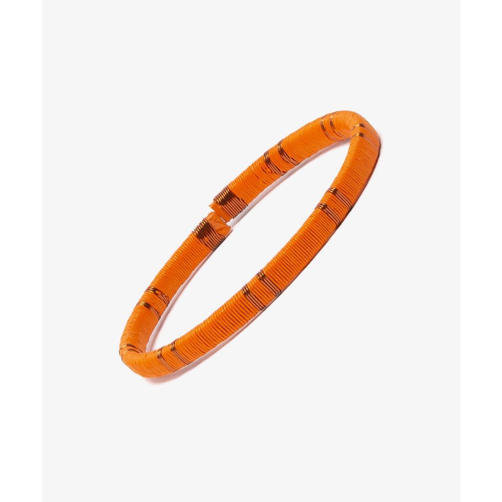 Werregue Color Bracelet, 5 mm, Unit - ORANGE & COPPER