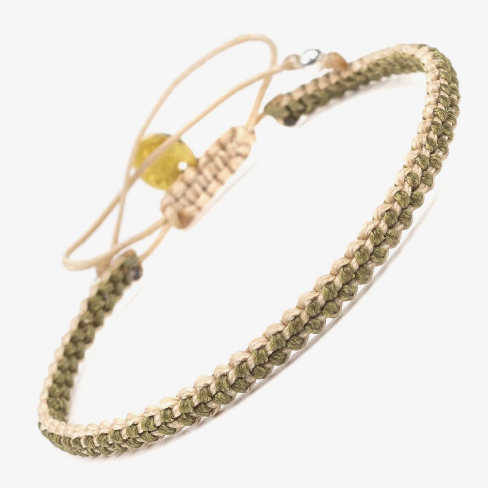 Earth bracelet - Kaki & Beige
