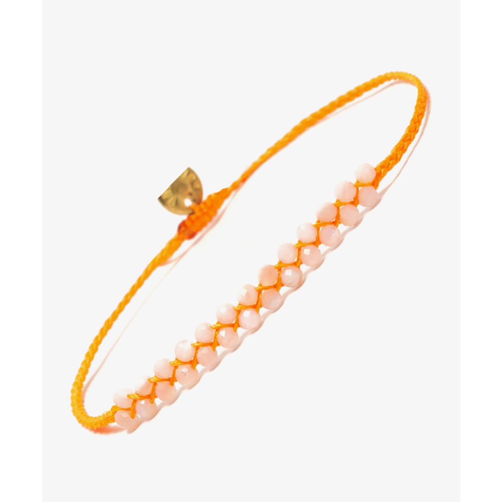 CAPELLA bracelet - ORNGE WITH PEACH MOONSTONE