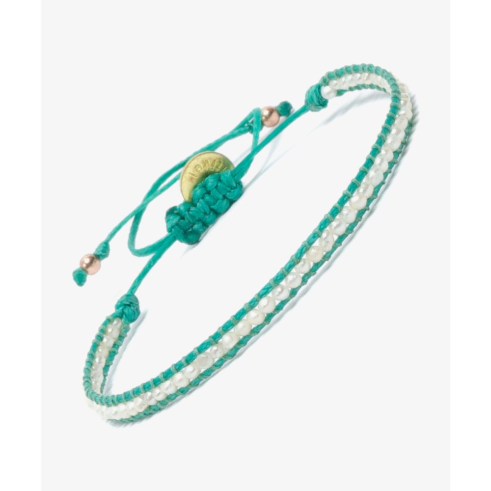 Pulsera PISCES - PERLA Y AQUAMARINA