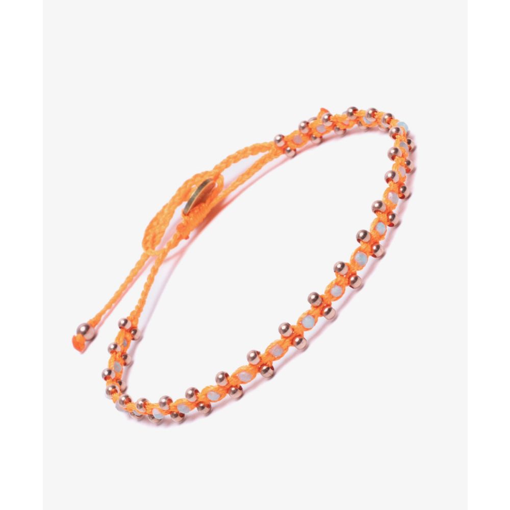 Pulsera TULIP - ANARANJADA CON PIEDRA AMAZONITA