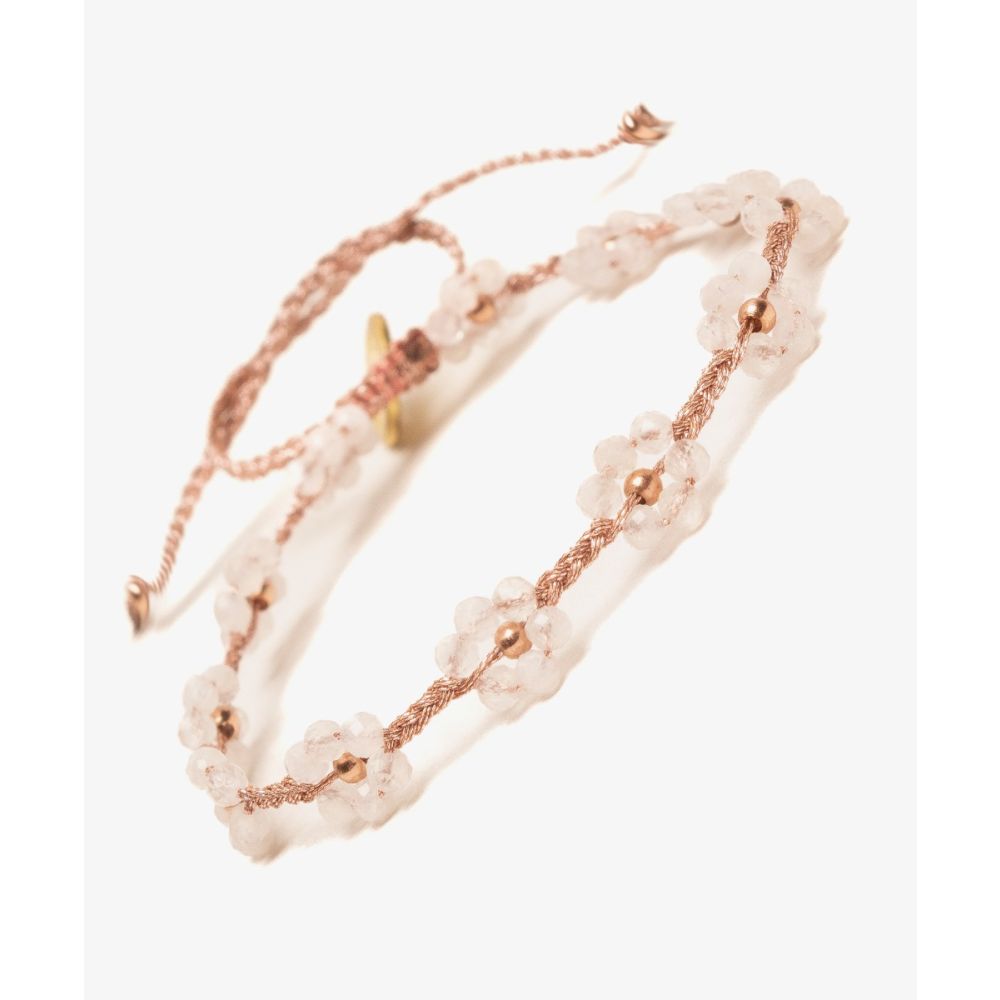 BEADED FLOWER BRACELET -