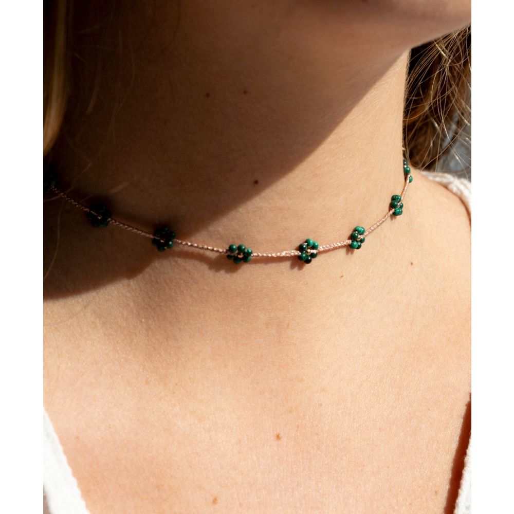 BEADED FLOWER NECKLACE
