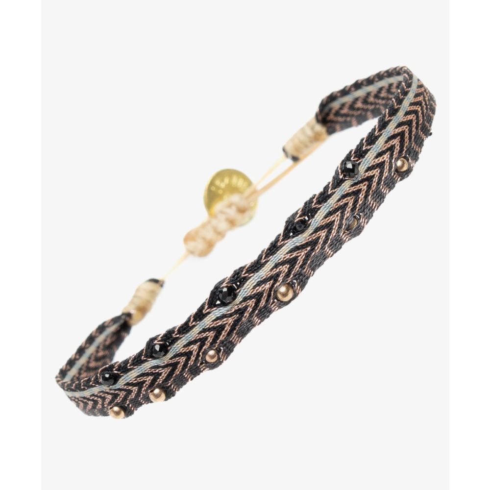 ARGANTINA ALAMEIN - onyx negro y beads con baño de oro