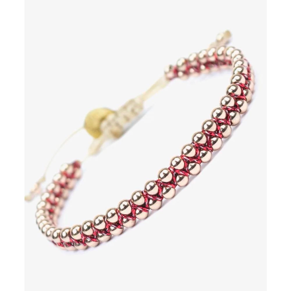 BOREAL BRACELET M - RED & ROSE GOLD