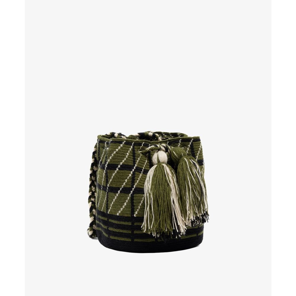 Crossbody Bag M - WISTERIA - DARK GREEN & BLACK