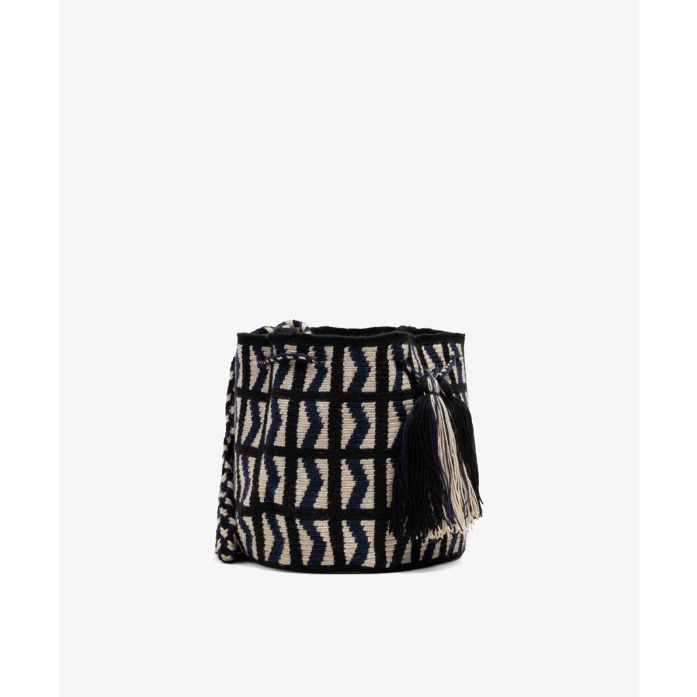 BOLSO CRUZADO M - SHIELD - MARINO Y NEGRO