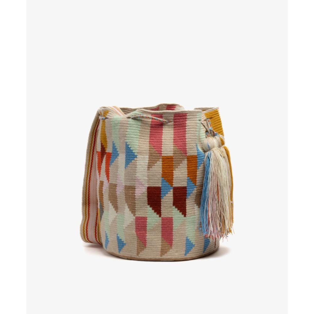 Bolso Cruzado L - SPARROW - TOASTADO Y MULTICOLOR