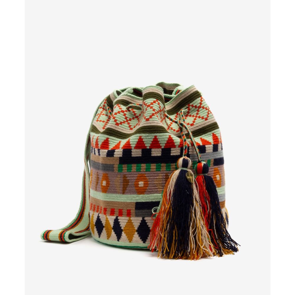 Bolso Cruzado L - RAVEN - VERDE CLARO Y MARINO